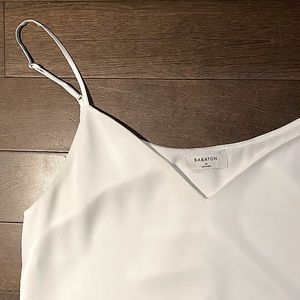 White Babaton Loose- Fitting Tank